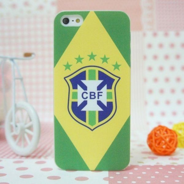 Case Apple Futebol Copa do Mundo 2014 BR iPhone 4 4s 5 5s