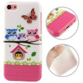 Case coruja e borboleta para iPhone 5C