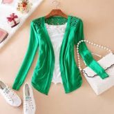 Cardigan Constatin  In Lace Fashion 2014 Green